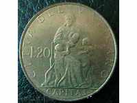 20 λίρες το 1963, το Βατικανό