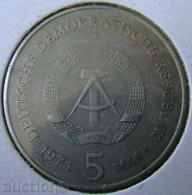 5 Marks 1971, Germany (GDR) with price 5.00 BGN | € 2.56 5 Marks 1971, Germany (GDR) with price 5.00 BGN | € 2.56