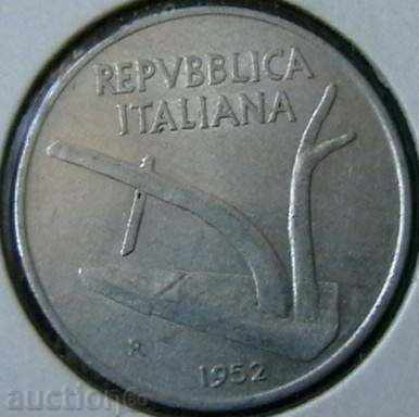 10 liras 1952, Italia