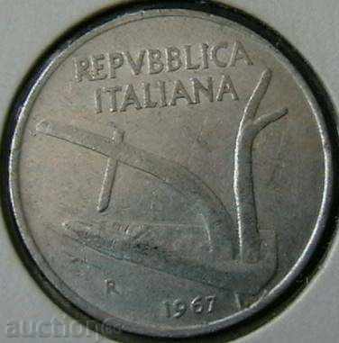 10 λίρες 1967, Ιταλία