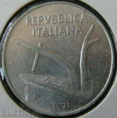 10 liras 1971, Italia