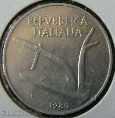 10 lire 1980, Italia 10 lire 1980, Italia