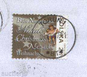 Traveled Christmas 2007 envelope from Poland with price 0.30 BGN | € 0.15 Traveled Christmas 2007 envelope from Poland with price 0.30 BGN | € 0.15