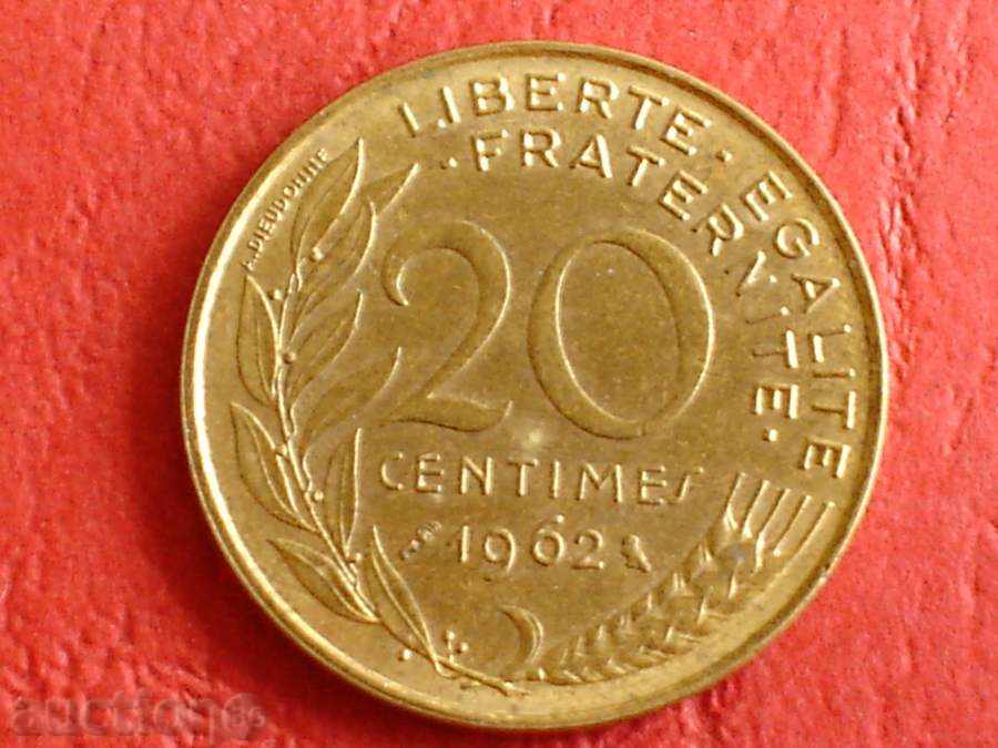 Γαλλία 20 centimes 1962
