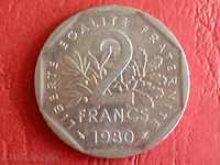 ФРАНЦИЯ  2 франка 1980