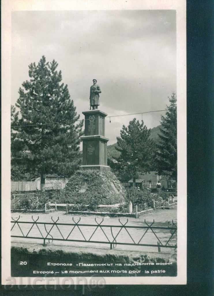 Auction  ETHROPOLE card - MONUMENT WAR MEN / A7263