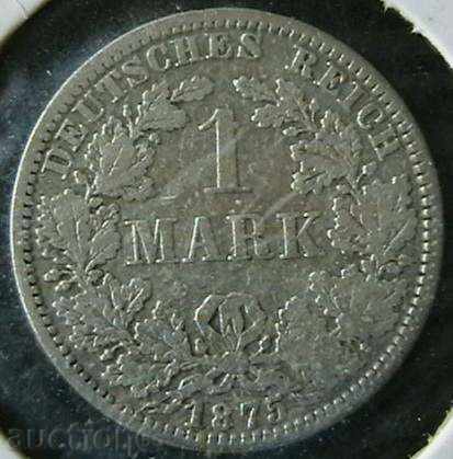 1 марка 1875 А, Германия-Империя
