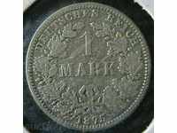 1 марка 1875 А, Германия-Империя