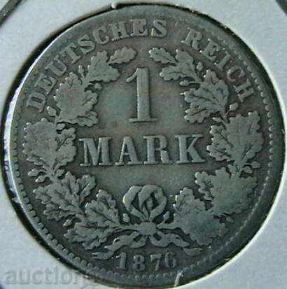 1 марка 1876 H, Германия-Империя
