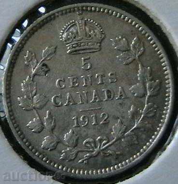 5 cenți 1912, Canada