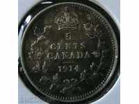 5 цента 1914, Канада