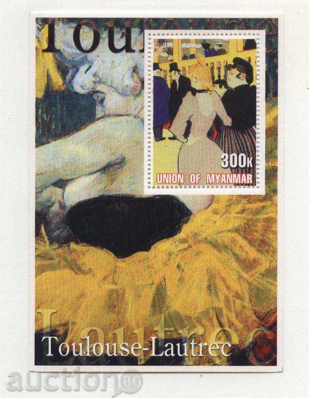 Καθαρίστε μπλοκ ζωγραφικής Toulouse-Lautrec 2001 από Μιανμάρ