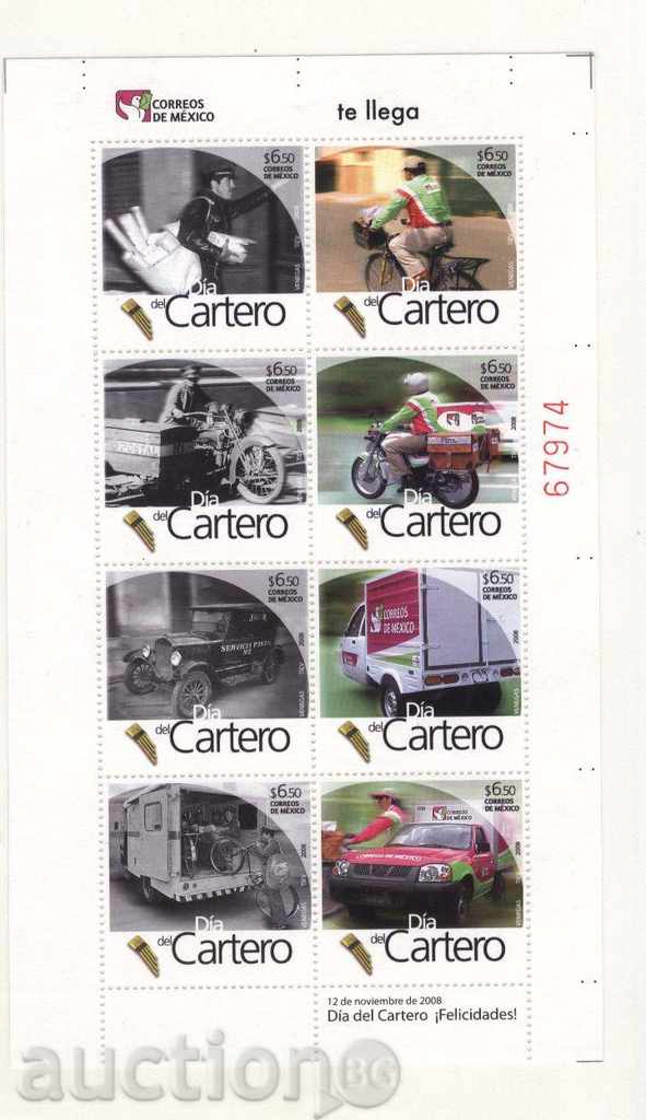 Чисти марки Пощенски транспорт 2008 от Мексико