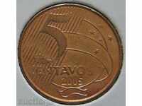 БРАЗИЛИЯ -5 центавос 2005г.