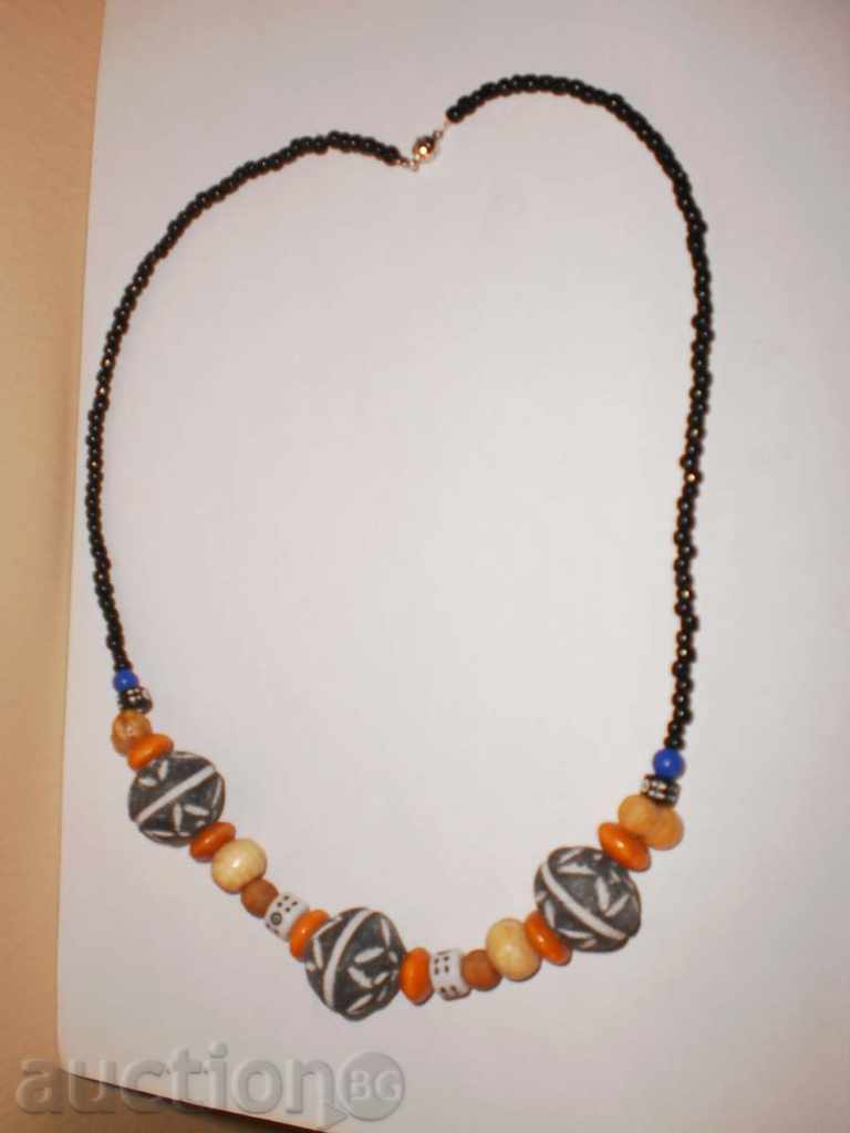 Necklace with African motifs in grunge style-1 with price 14.00 BGN | € 7.16 Necklace with African motifs in grunge style-1 with price 14.00 BGN | € 7.16