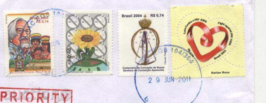 He traveled an envelope from Brazil to Bulgaria with price 1.49 BGN | € 0.76 He traveled an envelope from Brazil to Bulgaria with price 1.49 BGN | € 0.76