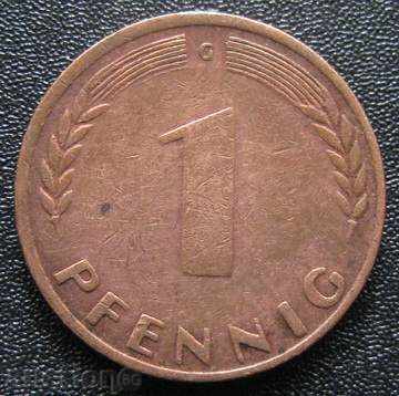 Γερμανία 1 pfeniga 1950.