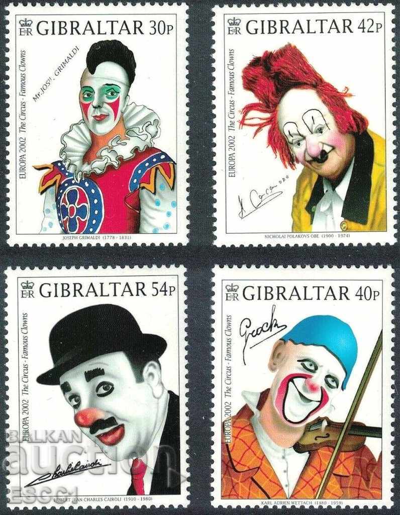 Чисти марки Европа СЕПТ 2002 от Гибралтар