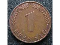 Γερμανία 1 Fenig 1969. / G /