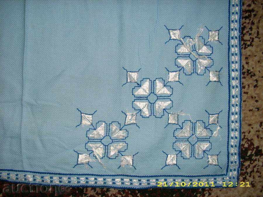 old hand embroidered tablecloth with price 1.99 BGN | € 1.02 old hand embroidered tablecloth with price 1.99 BGN | € 1.02