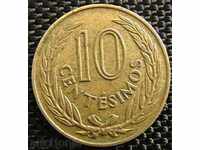 10 cents 1960, Uruguay