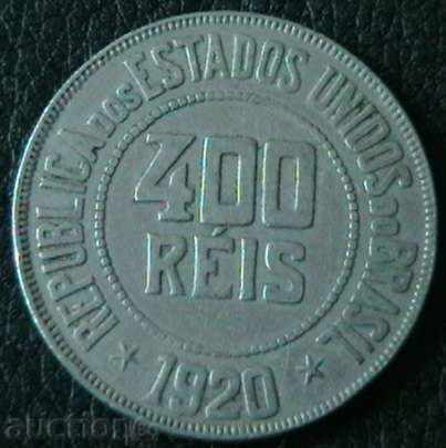 400 reis 1920, Brazil