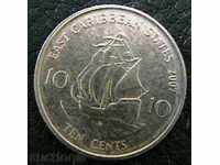 10 cents 2007, East Caribbean States