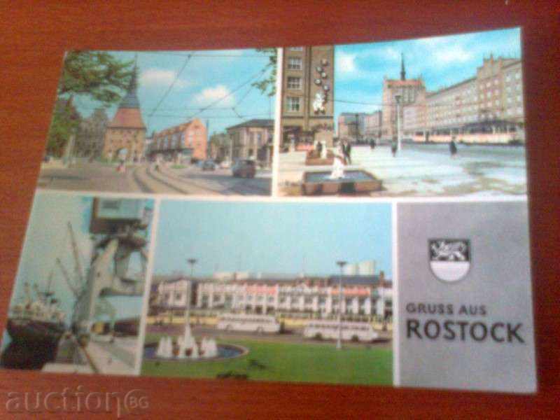 Carte poștală Rostock Gruss aus ROSTOCK