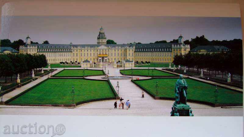 Badge and card - The palace in Karlsruhe, Germany