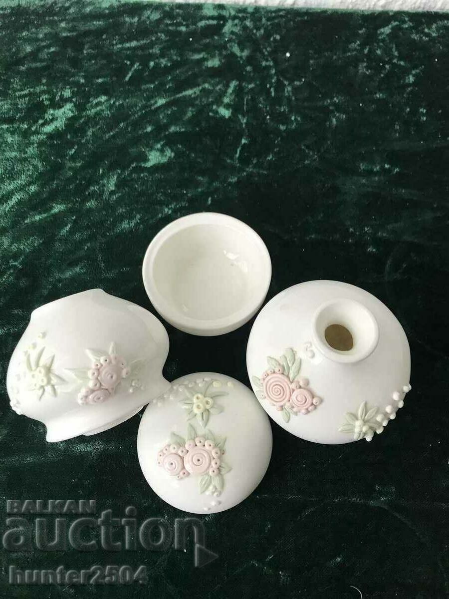 Vase, box and candlestick - BG with price 44.95 BGN | € 22.98 Vase, box and candlestick - BG with price 44.95 BGN | € 22.98