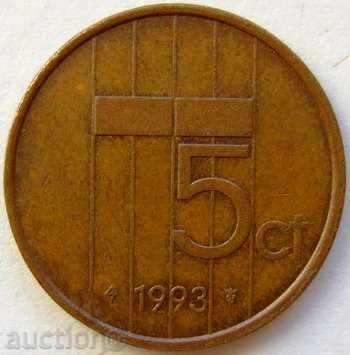 Olanda 5 cenți 1993