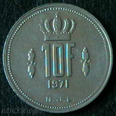 10 franci 1971, Luxemburg
