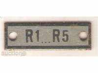 Mini metal plate R1 ... R5