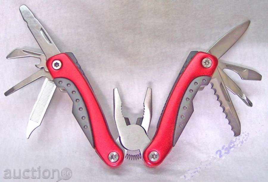 Folding set of pliers \ "8 in 1 \"