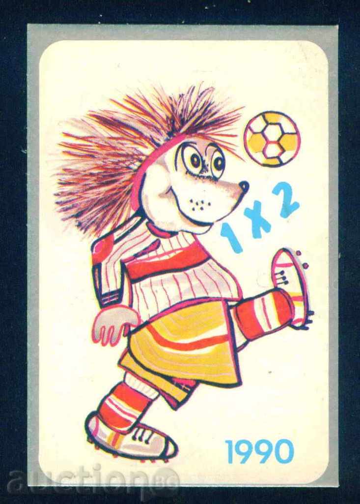 Calendar 1990 SPORT FOOTBALL - TARALEZ - SPORT TOTO / 53148