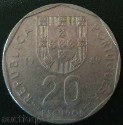 20 escudo 1989, Portugalia