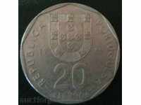 20 escudo 1989, Portugal