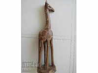 Жираф-дървена фигура от махагон