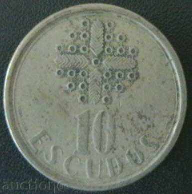10 escudos 1987, Portugalia