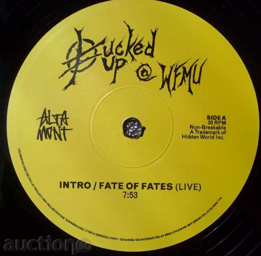 Delivery of Gramophone Plaque from 2010 - Fucked Up / Altamont - 10 \ "