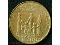 200 liras 1996, Vatican