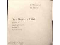 mică placă - San Remo Festival - 1964