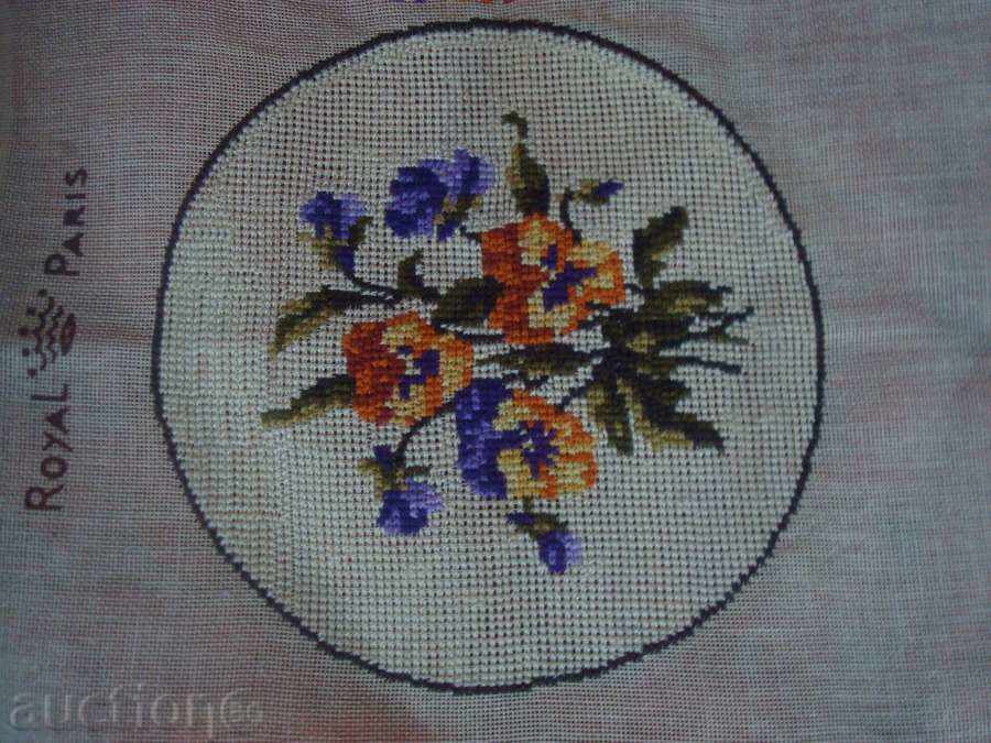 Tapestry "Purple" - new - sewn without a frame, multi-colored.