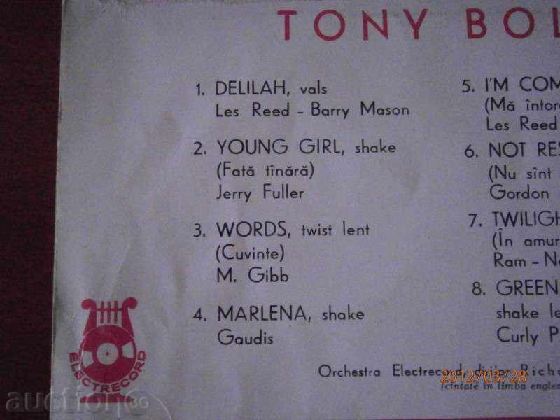 Delivery of Tony Bolton - Middle Plate - Tony Bolton - ELECTRECORD