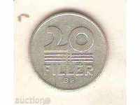 Унгария  20  филера  1972 г.