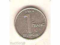 Belgia 1 franc 1994 legenda franceză