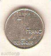 Belgia 1 franc 1996 legenda franceză