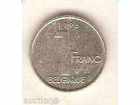 1 franc Belgium 1996 French legend