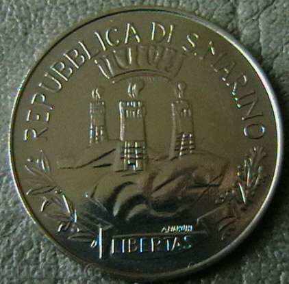 100 λίρες το 1982 το Σαν Μαρίνο με τιμή 8.00 BGN | € 4.09