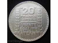 (¯`'•.¸ 20 francs 1933 FRANCE ¸.•'´¯)